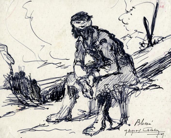« Blessé », 1917, Jacques Carlu
