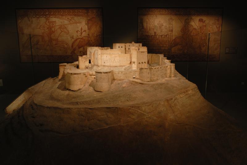 Syrie, Crac des Chevaliers, vers 1160-1271. Maquette en plâtre réalisée en 1930, dépôt