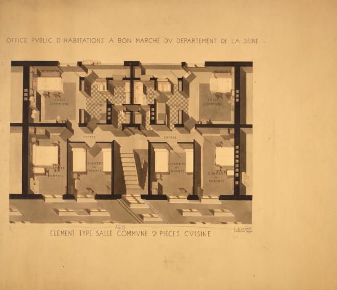 1927-1954. Cité-jardin, Le Pré-Saint-Gervais, Pantin, Les Lilas