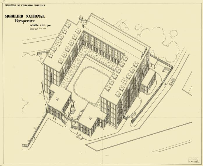 Garde meuble du Mobilier national, rue Berbier-du-Mets, Paris 13e, 1937