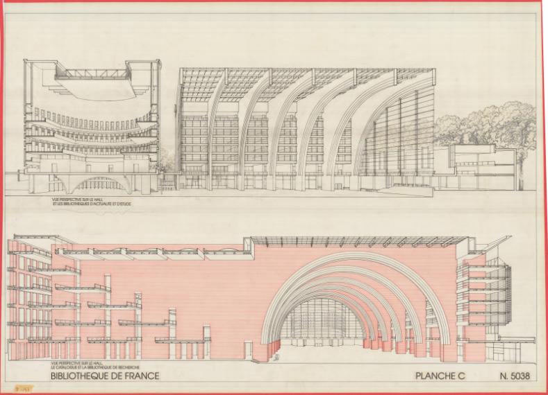 Bibliothèque nationale de France, Paris 13e, 1988