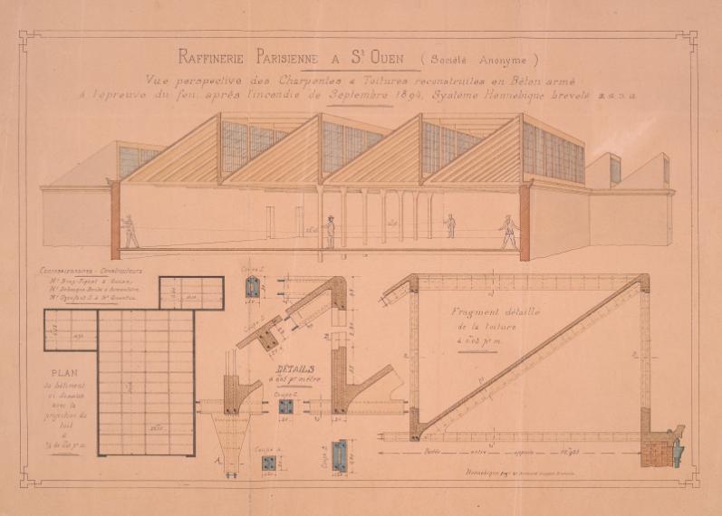 Raffinerie parisienne, Saint-Ouen, 1894