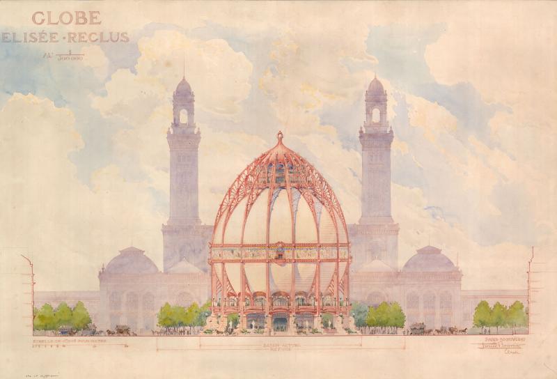 Globe terrestre Elisée-Reclus, Exposition universelle de Paris, 1900