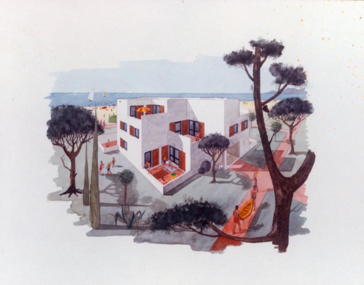 Études typologiques pour des logements de vacances, 1960-1973