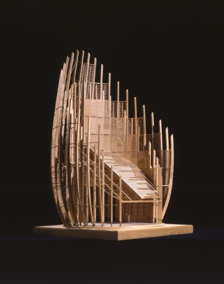 Centre culturel Jean-Marie Tjibaou, 1990-1998, Renzo Piano, maquette 