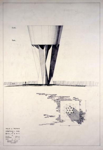 Château d'eau de Belmont, Royan, 1959-1960