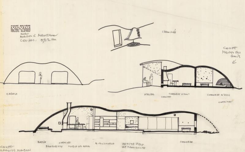 Maison Bruyère, Les Eyrascles, Maussane-les-Alpilles, 1969