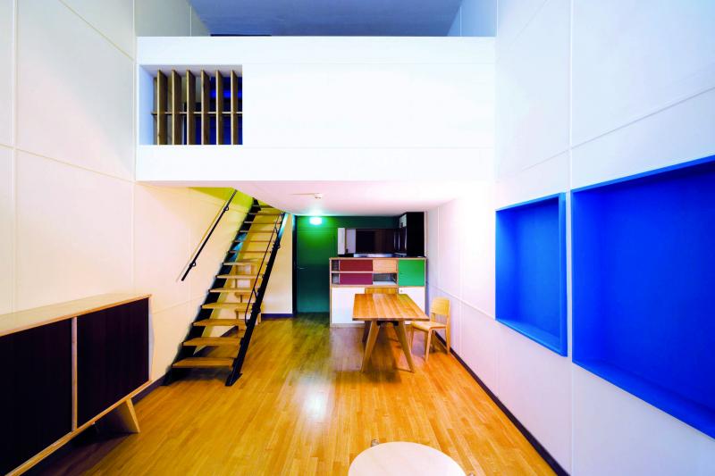 Reproduction à échelle 1 de l'appartement de la Cité Radieuse de Le Corbusier à la Cité de l'architecture