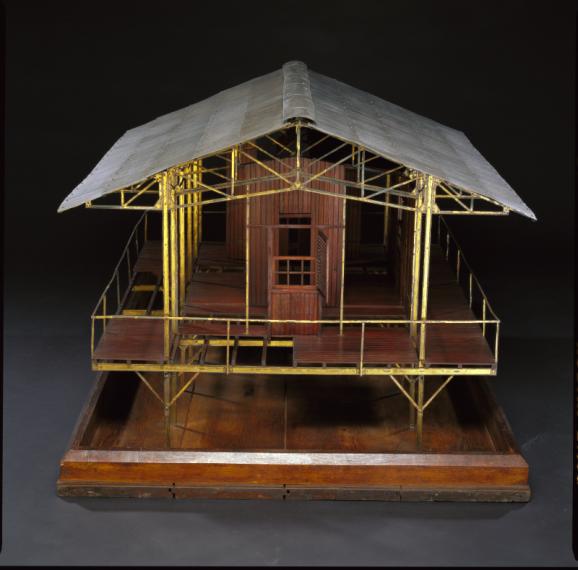 Maison démontable en fer pour les colonies, vers 1889, Moreau frères