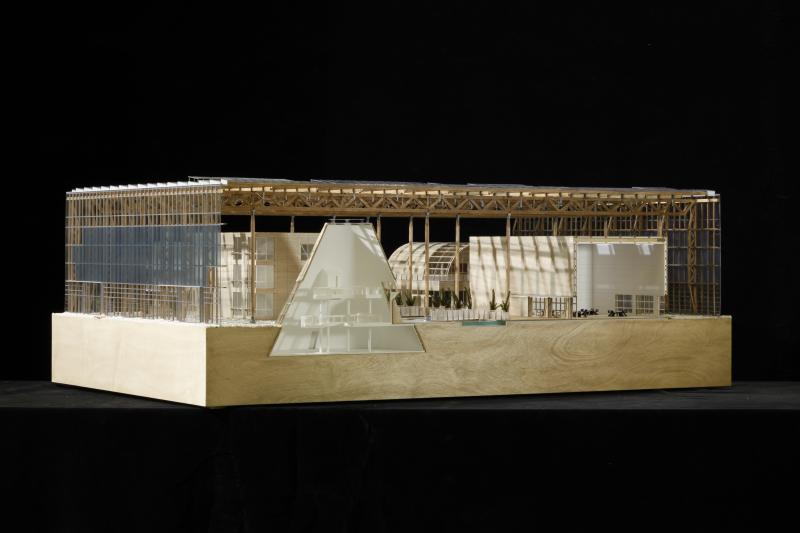 Maquette du Centre de formation, Herne-Sodigen, 1991-1997, François-Hélène Jourda et Gilles Perraudin