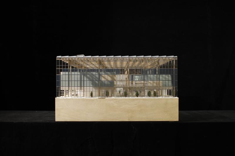 Maquette du Centre de formation, Herne-Sodigen, 1991-1997, François-Hélène Jourda et Gilles Perraudin