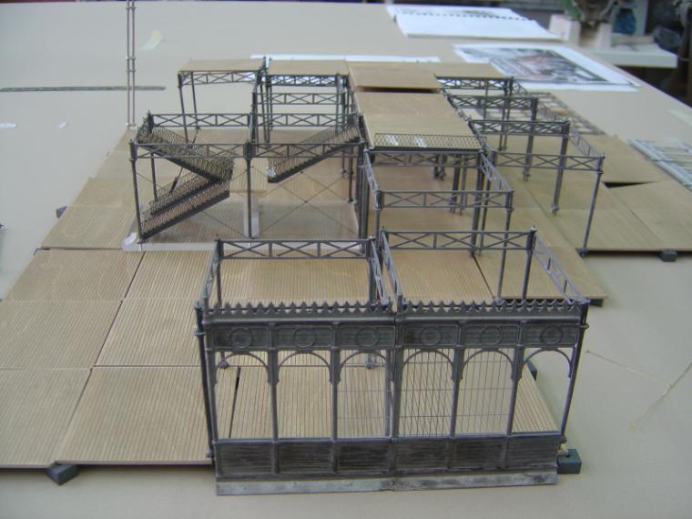 Maquette du Crystal Palace, Londres, 1851, Joseph Paxton - phase de montage