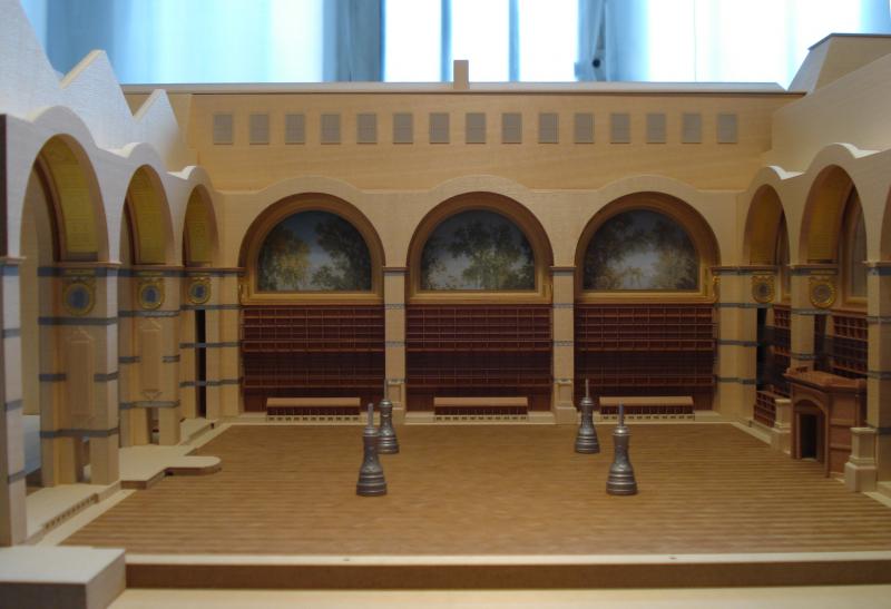 Maquette de la Bibliothèque nationale, Paris, 1854-1875, Henri Labrouste