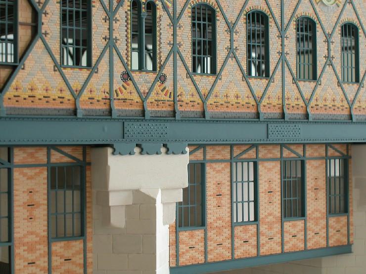 Maquette du moulin de la Chocolaterie Menier, Noisiel, 1871-1872, Jules Saulnier, façade 