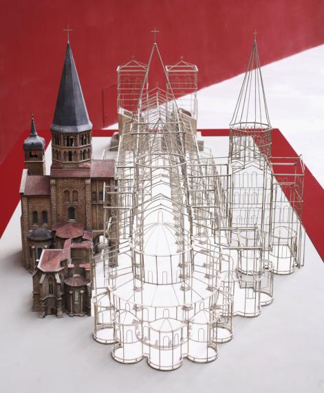 Cluny, église abbatiale Saint-Pierre-Saint-Paul. Maquette, société Perfecta, 1938-1940. Dépôt Médiathèque de l'architecture et du patrimoine / CRMH