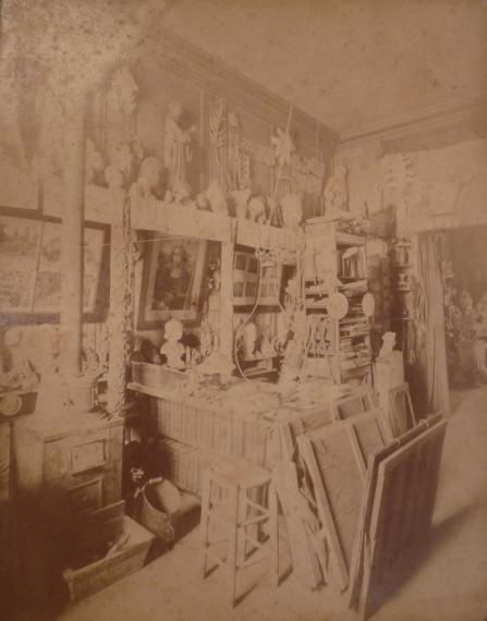 L’atelier de Geoffroy-Dechaume au 13 quai d’Anjou, Île Saint-Louis, Paris, vers 1855, anonyme