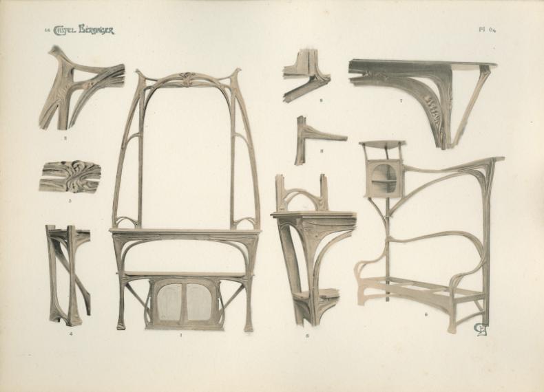 Hector Guimard, Le Castel Béranger, Paris, Librairie Rouam et Cie, collection de l'Habitation Moderne, 1898