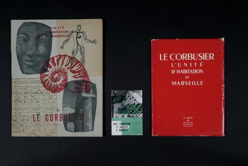 Unité d’habitation à Marseille de Le Corbusier, Paris, Numéro spécial de L’Homme et l’architecture, 1947. L’Unité d’habitation Le Corbusier à Marseille. Le Corbusier. L’unité d'habitation de Marseille, Souillac, revue Le Point, novembre 1950