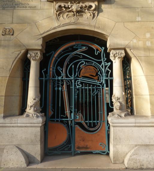 Entrée du Castel Béranger, Paris, 1894-1898, Hector Guimard