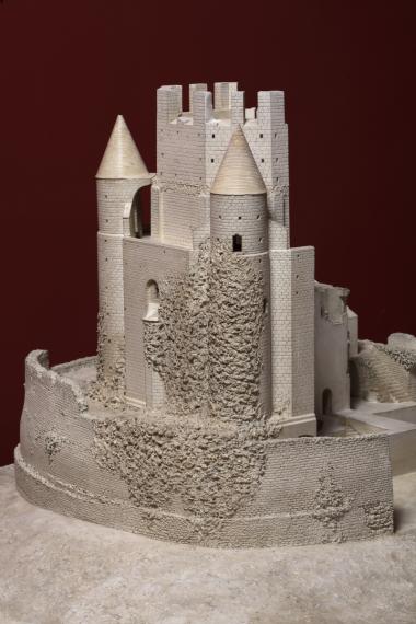 Provins, la tour-maîtresse, XIIe et XVe siècles. Maquette, Camille Garnier, 1944