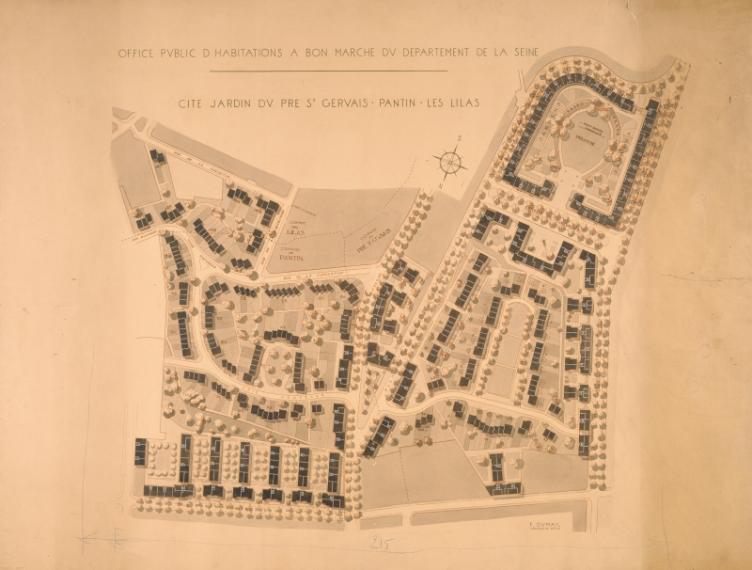 Cité-jardin, Le Pré-Saint-Gervais, Pantin, Les Lilas, Félix Dumail