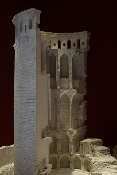 Coucy-le-Château, château, la tour-maîtresse. Maquette, Camille Garnier, 1936-1937 