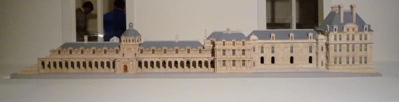 Paris, château des Tuileries, édifié à partir de 1564, vue du château au début du XVIIe siècle avec la Grande Galerie construite par Jacques Androuet du Cerceau. Maquette d’ensemble, Aristeas, 2009