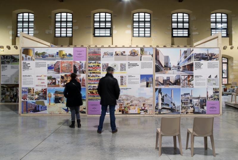 Vue de l'exposition "Réenchanter le monde", La Filature - Espace Japy, Audincourt, 2017