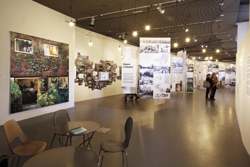 Vue de l'exposition originale à la Cité de l'architecture & du patrimoine, 2015