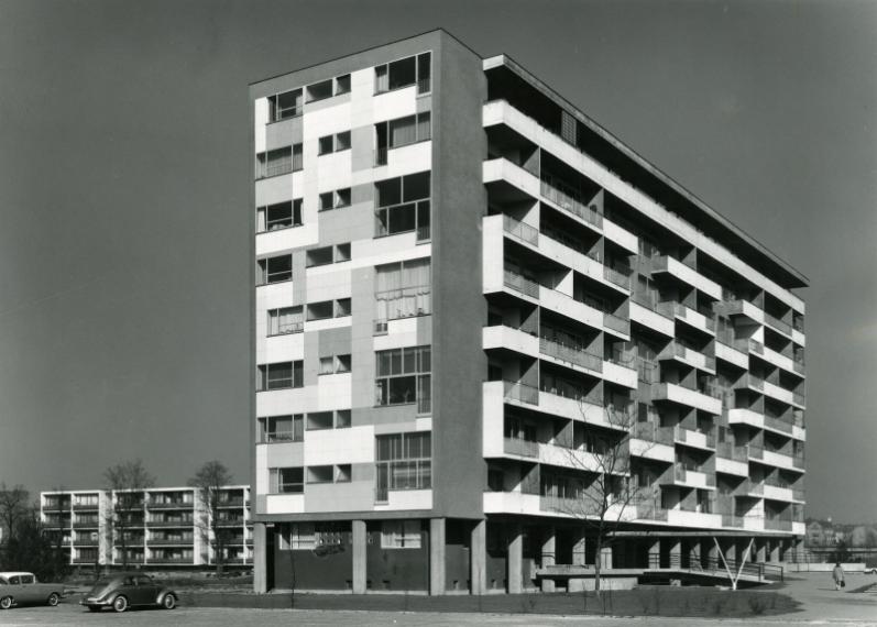 1955-1958. Immeuble d'habitation, Hansaviertel, Berlin