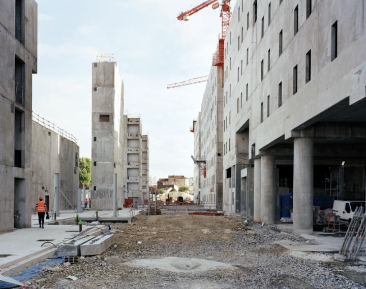 Chantier des Archives nationales, Pierrefitte-sur-Seine, 16 juillet 2010 © Gilles Raynaldy