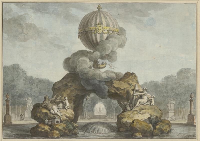 Charles de Wailly, Projet de décoration d’une fontaine pour le jardin des Tuileries, 1783