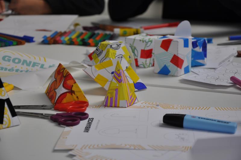 Atelier enfant Super Gonflés ! © Cité de l'architecture et du patrimoine
