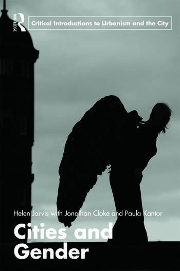 Couverture du livre Cities and gender. Elles montre une silhouette de femme avec des ailes, à contre-jour.