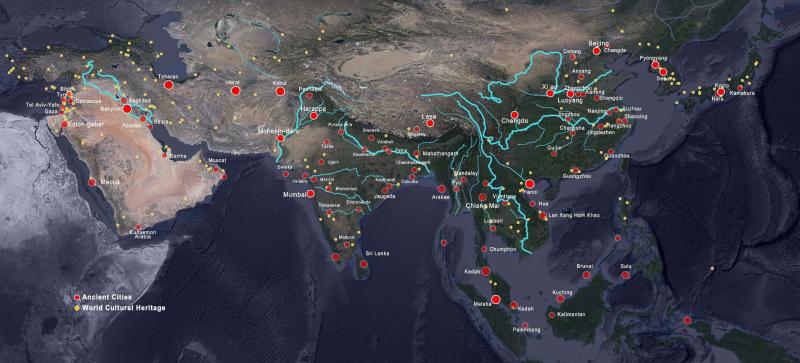 Distribution of the world’s historic cities (source: own)