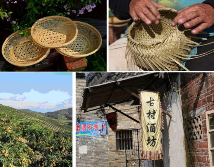 Specialty agricultural products and creative cultural products for sale along the ancient post roads in southern Guangdong