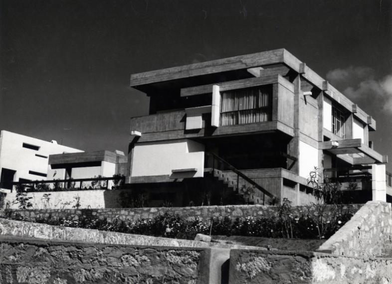 Vue de la villa-studio de l’architecte à Casablanca 