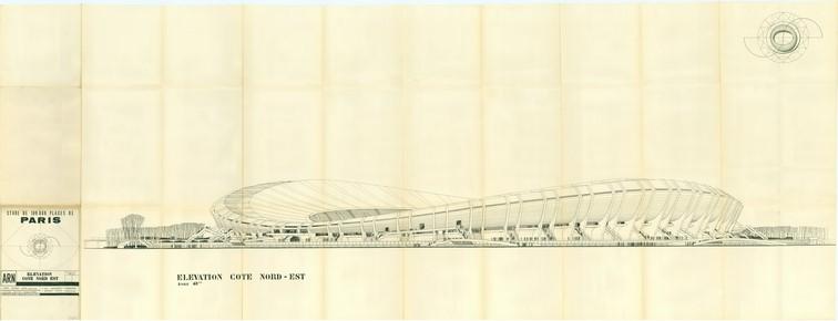 croquis d'un projet de stade