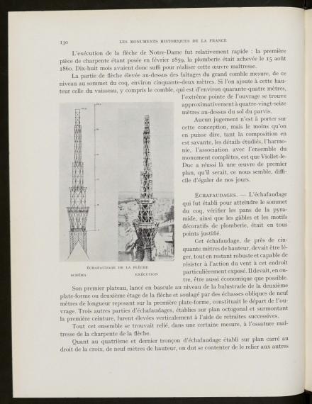 Les récentes réparations de la flèche de Notre-Dame de Paris