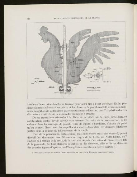 Les récentes réparations de la flèche de Notre-Dame de Paris