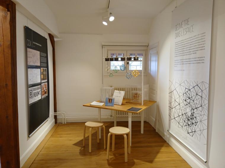 Exposition-atelier "Géométrie par le jeu" présentée au musée départemental du compagnonnage à Romanèche-Thorins © Cité de l'architecture et du patrimoine