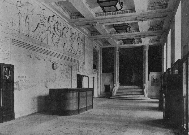 Opéra municipal de Marseille - Castel, Ebrard, Raymond - Construction Moderne 1930 10 - Hall d'entrée