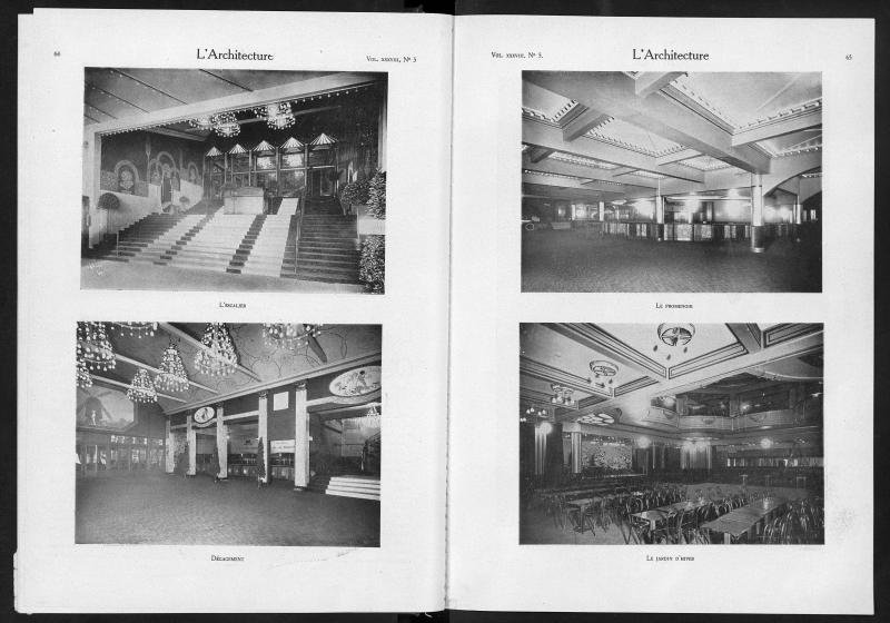 "La décoration et l'aménagement du nouveau Moulin Rouge", L'Architecture, Vol. 38, no. 5, 10 mars 1925