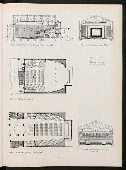 Cinéma "Le Normandy" à Tourcoing - L'Architecture française, no. 109-110, 1951