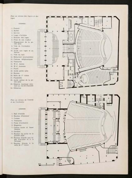 Le Palais des festivals internationaux à Cannes - L'Architecture française, no. 109-110, 1951