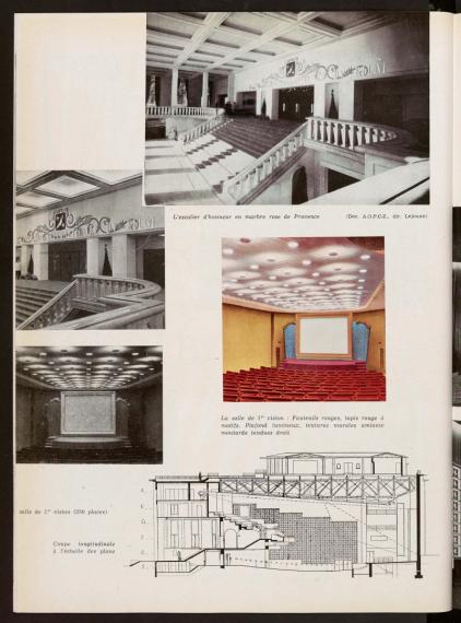 Le Palais des festivals internationaux à Cannes - L'Architecture française, no. 109-110, 1951