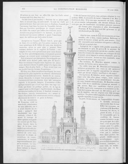 La Construction moderne, no. 35, 1885-1886
