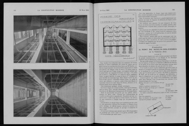 La Construction moderne, no. 26, 1909-1910