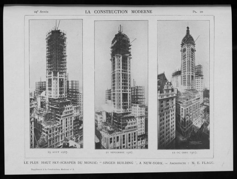 La Construction moderne, no. 8, 21 novembre 1908