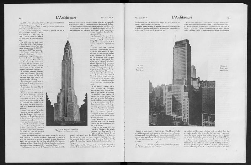 L'Architecture, vol. 43, no. 9, 1930